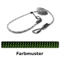 Preview: EASYLONG Hundeleine TWIST - L - 3m - grün und schwarz im Zickzack